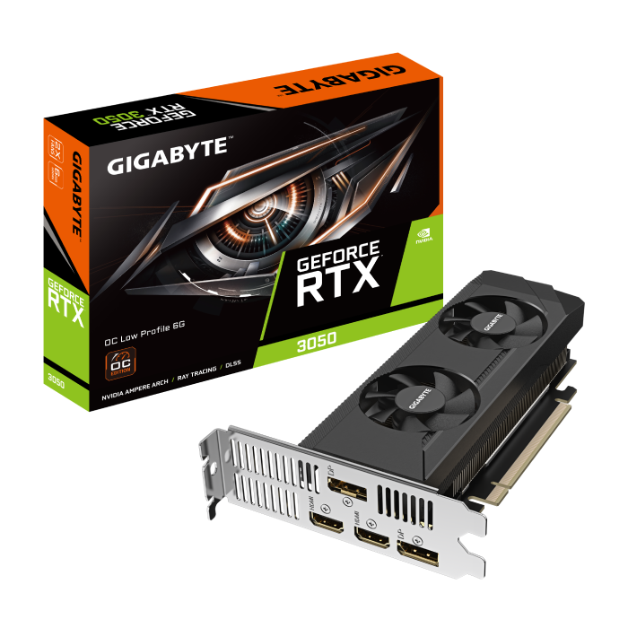 کارت گرافیک گیگابایت مدل GeForce RTX 3050 OC Low Profile 6GB